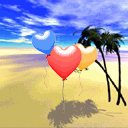 Palmera y corazón